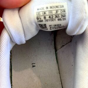 Adidas white with leopard heals